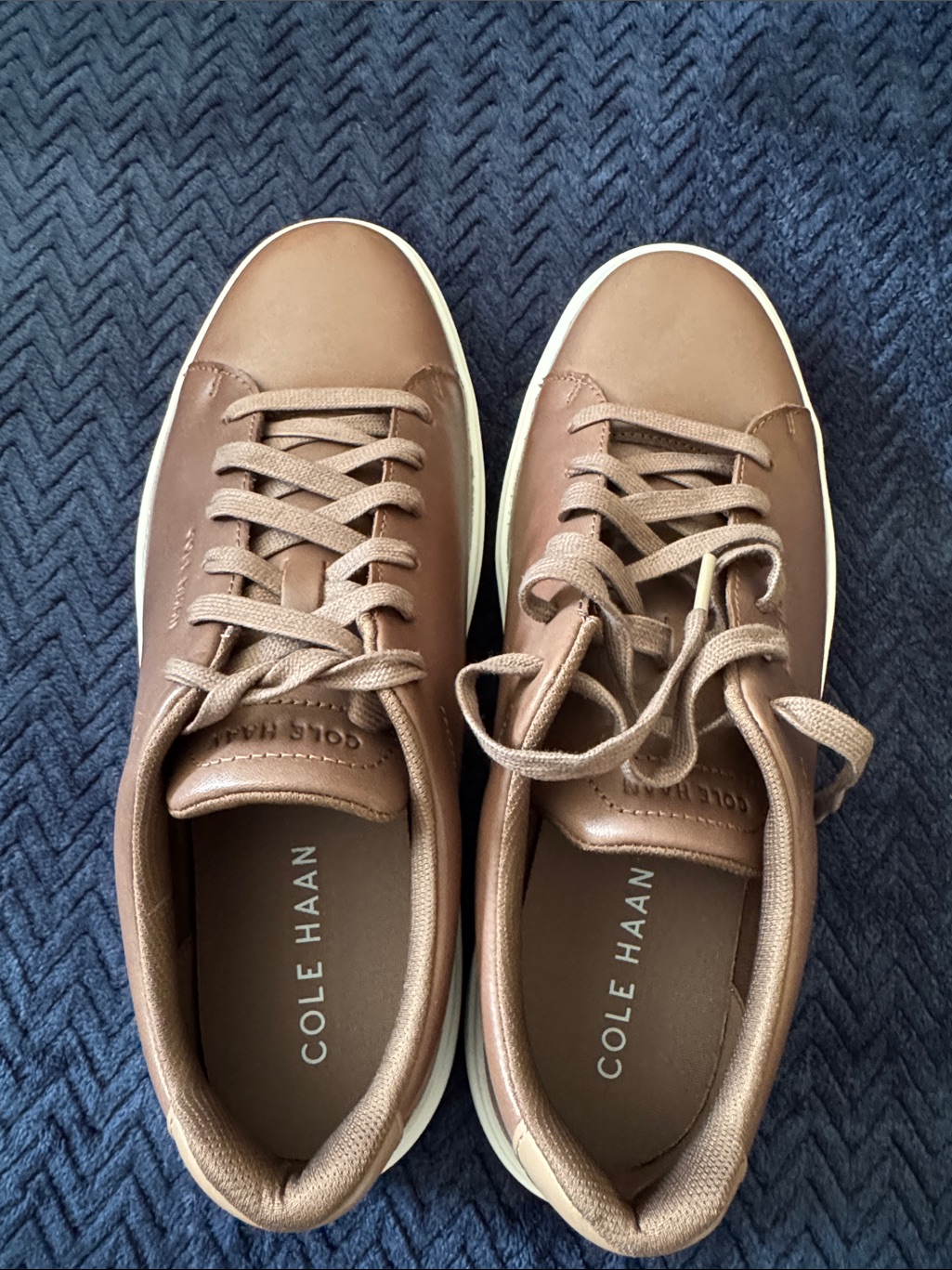 Nwt, Cole Haan Tan Leather Low-Top Sneakers
